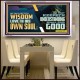 HE THAT GETTETH WISDOM LOVETH HIS OWN SOUL  Bible Verse Art Acrylic Frame  GWAMBASSADOR10761  