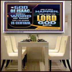 THE WORD OF THE LORD IS CERTAIN AND IT WILL HAPPEN  Modern Christian Wall Décor  GWAMBASSADOR10780  "48x32"