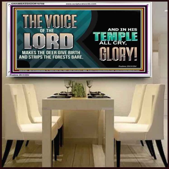 THE VOICE OF THE LORD MAKES THE DEER GIVE BIRTH  Art & Wall Décor  GWAMBASSADOR10789  