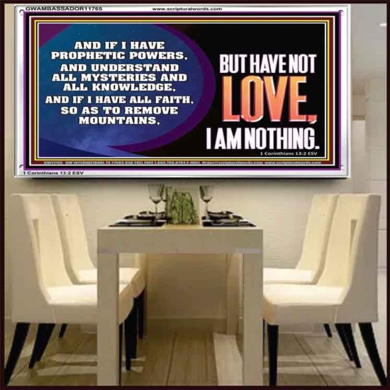WITHOUT LOVE A VESSEL IS NOTHING  Righteous Living Christian Acrylic Frame  GWAMBASSADOR11765  