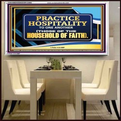 PRACTICE HOSPITALITY TO ONE ANOTHER  Religious Art Picture  GWAMBASSADOR12066  "48x32"