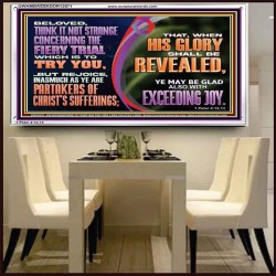THINK IT NOT STRANGE CONCERNING THE FIERY TRIAL WHICH IS TO TRY YOU  Modern Christian Wall Décor Acrylic Frame  GWAMBASSADOR12071  "48x32"