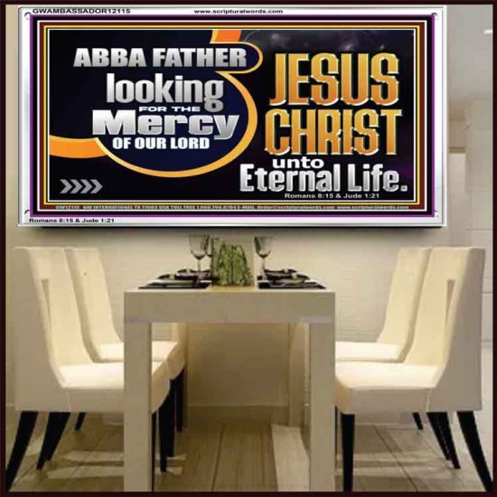 THE MERCY OF OUR LORD JESUS CHRIST UNTO ETERNAL LIFE  Décor Art Work  GWAMBASSADOR12115  