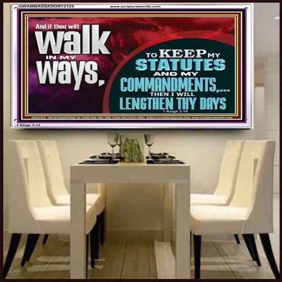 KEEP MY STATUTES AND MY COMMANDMENTS  Custom Wall Scripture Art  GWAMBASSADOR12125  