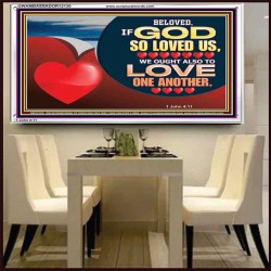 BELOVED IF GOD SO LOVED US  Custom Biblical Paintings  GWAMBASSADOR12130  "48x32"