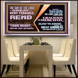 REND YOUR HEART AND NOT YOUR GARMENTS AND TURN BACK TO THE LORD  Custom Inspiration Scriptural Art Acrylic Frame  GWAMBASSADOR12146  "48x32"