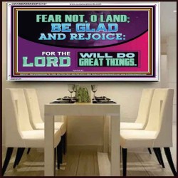 THE LORD WILL DO GREAT THINGS  Custom Inspiration Bible Verse Acrylic Frame  GWAMBASSADOR12147  "48x32"
