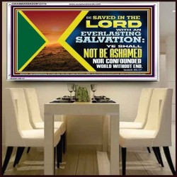 BE SAVED IN THE LORD WITH AN EVERLASTING SALVATION  Printable Bible Verse to Acrylic Frame  GWAMBASSADOR12174  "48x32"