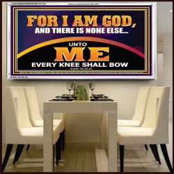 UNTO ME EVERY KNEE SHALL BOW  Scripture Wall Art  GWAMBASSADOR12176  "48x32"