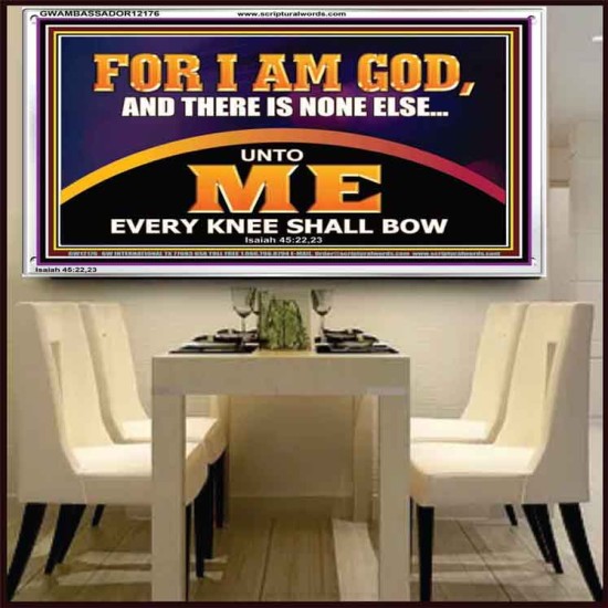 UNTO ME EVERY KNEE SHALL BOW  Scripture Wall Art  GWAMBASSADOR12176  