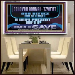 JEHOVAH ADONAI TZVA'OT OUR REFUGE AND STRENGTH A VERY PRESENT HELP  Children Room  GWAMBASSADOR12245  "48x32"