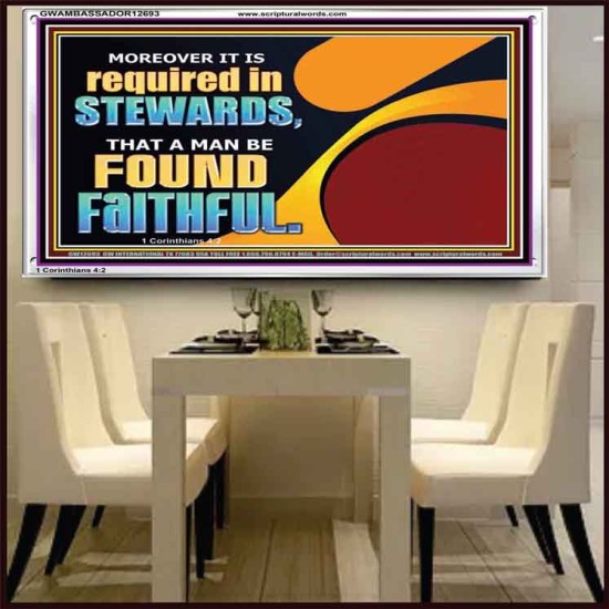 BE FOUND FAITHFUL  Scriptural Wall Art  GWAMBASSADOR12693  
