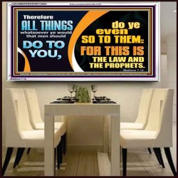 THE LAW AND THE PROPHETS  Scriptural Décor  GWAMBASSADOR12695  "48x32"