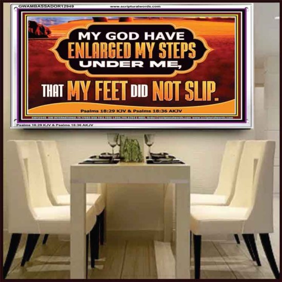 ENLARGED MY STEPS UNDER ME  Bible Verses Wall Art  GWAMBASSADOR12949  