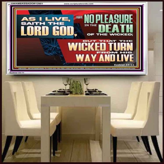 NO PLEASURE IN THE DEATH OF THE WICKED  Religious Art  GWAMBASSADOR12951  