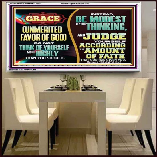 GRACE UNMERITED FAVOR OF GOD  Bible Scriptures on Love Acrylic Frame  GWAMBASSADOR12963  