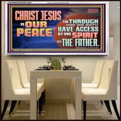 CHRIST JESUS IS OUR PEACE  Christian Paintings Acrylic Frame  GWAMBASSADOR12967  "48x32"