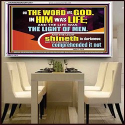 THE LIGHT SHINETH IN DARKNESS YET THE DARKNESS DID NOT OVERCOME IT  Ultimate Power Picture  GWAMBASSADOR12987  "48x32"