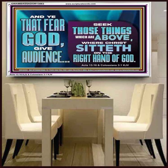 THE RIGHT HAND OF GOD  Church Office Acrylic Frame  GWAMBASSADOR13063  