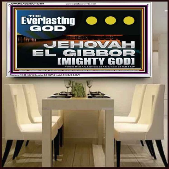 EVERLASTING GOD JEHOVAH EL GIBBOR MIGHTY GOD   Biblical Paintings  GWAMBASSADOR13104  