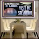 VISIT ME O LORD WITH THY SALVATION  Glass Acrylic Frame Scripture Art  GWAMBASSADOR13136  