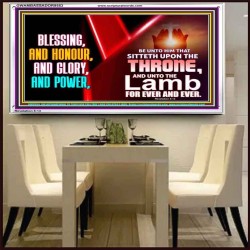 BLESSING, HONOUR GLORY AND POWER TO OUR GREAT GOD JEHOVAH  Eternal Power Acrylic Frame  GWAMBASSADOR9553  "48x32"
