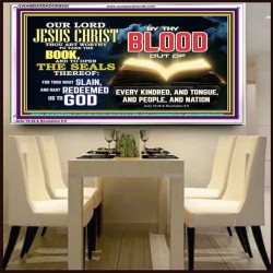 THOU ART WORTHY TO OPEN THE SEAL OUR LORD JESUS CHRIST  Ultimate Inspirational Wall Art Picture  GWAMBASSADOR9555  "48x32"
