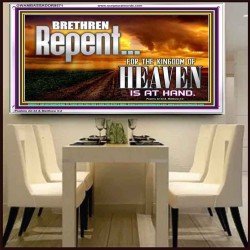 THE KINGDOM OF HEAVEN IS AT HAND  Children Room Acrylic Frame  GWAMBASSADOR9571  "48x32"