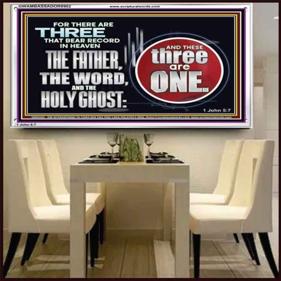 THE THREE THAT BEAR RECORD IN HEAVEN  Modern Wall Art  GWAMBASSADOR9902  