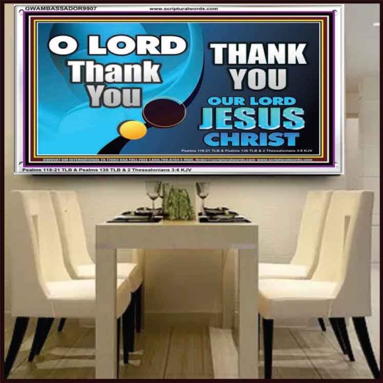 THANK YOU OUR LORD JESUS CHRIST  Custom Biblical Painting  GWAMBASSADOR9907  