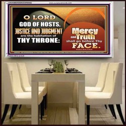 MERCY AND TRUTH SHALL GO BEFORE THEE O LORD OF HOSTS  Christian Wall Art  GWAMBASSADOR9982  "48x32"