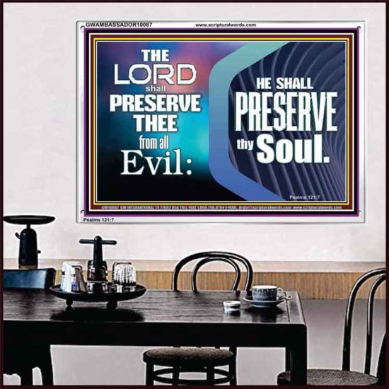 THY SOUL IS PRESERVED FROM ALL EVIL  Wall Décor  GWAMBASSADOR10087  