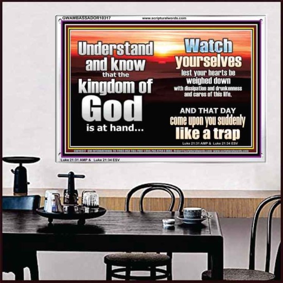 BEWARE OF THE CARE OF THIS LIFE  Unique Bible Verse Acrylic Frame  GWAMBASSADOR10317  