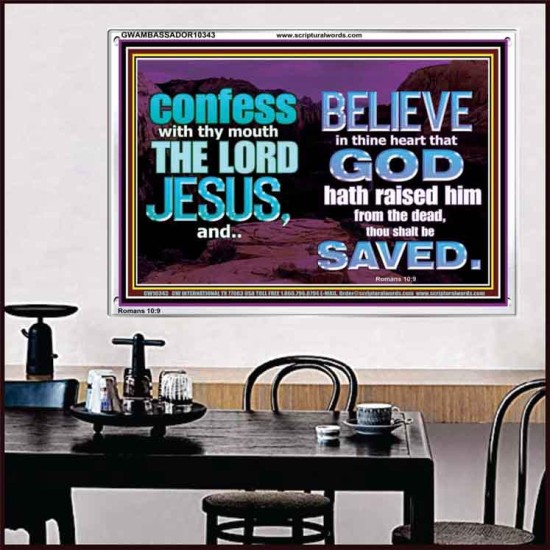 IN CHRIST JESUS IS ULTIMATE DELIVERANCE  Bible Verse for Home Acrylic Frame  GWAMBASSADOR10343  
