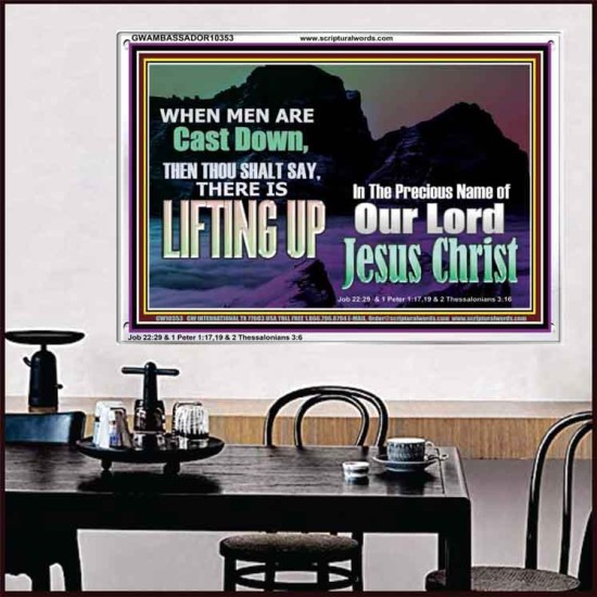 THOU SHALL SAY LIFTING UP  Ultimate Inspirational Wall Art Picture  GWAMBASSADOR10353  