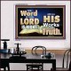 THE WORD OF THE LORD IS ALWAYS RIGHT  Unique Scriptural Picture  GWAMBASSADOR10354  