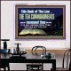 DO NOT IGNORE THE TEN COMMANDMENTS  Unique Power Bible Acrylic Frame  GWAMBASSADOR10373  