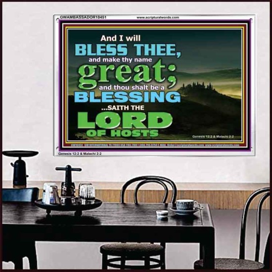 THOU SHALL BE A BLESSINGS  Acrylic Frame Scripture   GWAMBASSADOR10451  