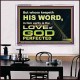 THOSE WHO KEEP THE WORD OF GOD ENJOY HIS GREAT LOVE  Bible Verses Wall Art  GWAMBASSADOR10482  