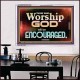 THOSE WHO WORSHIP THE LORD WILL BE ENCOURAGED  Scripture Art Acrylic Frame  GWAMBASSADOR10506  