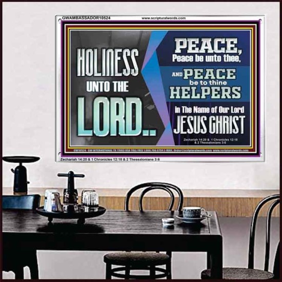 HOLINESS UNTO THE LORD  Righteous Living Christian Picture  GWAMBASSADOR10524  