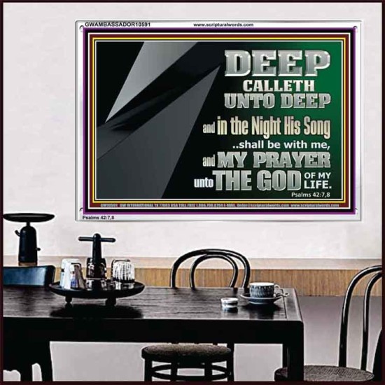 DEEP CALLETH UNTO DEEP  Modern Wall Art  GWAMBASSADOR10591  