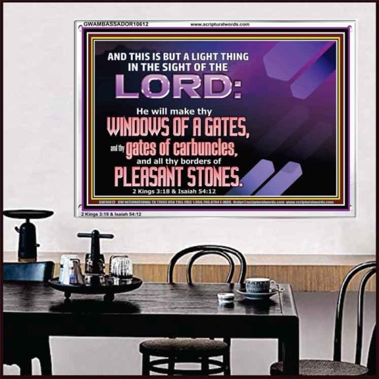 I WILL MAKE THY BORDERS OF PLEASANT STONES  Custom Modern Wall Art  GWAMBASSADOR10612  