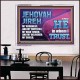 JEHOVAH JIREH OUR GOODNESS FORTRESS HIGH TOWER DELIVERER AND SHIELD  Encouraging Bible Verses Acrylic Frame  GWAMBASSADOR10750  