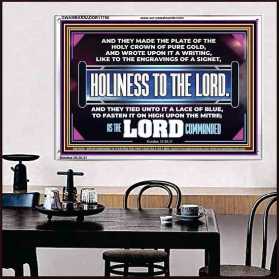 THE HOLY CROWN OF PURE GOLD  Righteous Living Christian Acrylic Frame  GWAMBASSADOR11756  