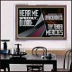 HEAR ME SPEEDILY O LORD ACCORDING TO THY LOVINGKINDNESS  Ultimate Inspirational Wall Art Acrylic Frame  GWAMBASSADOR11922  