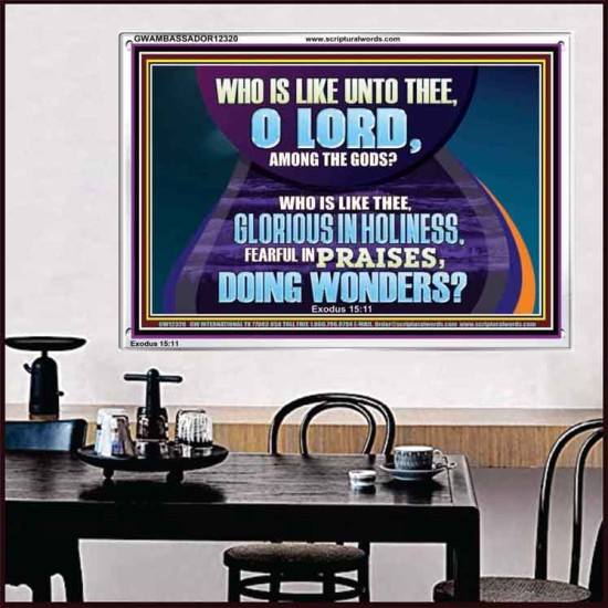 FEARFUL IN PRAISES DOING WONDERS  Ultimate Inspirational Wall Art Acrylic Frame  GWAMBASSADOR12320  