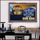 FOR WHO IS GOD EXCEPT THE LORD WHO IS THE ROCK SAVE OUR GOD  Ultimate Inspirational Wall Art Acrylic Frame  GWAMBASSADOR12368  