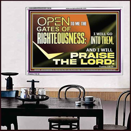 OPEN TO ME THE GATES OF RIGHTEOUSNESS  Children Room Décor  GWAMBASSADOR13036  
