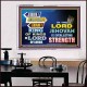 JEHOVAH OUR EVERLASTING STRENGTH  Church Acrylic Frame  GWAMBASSADOR9536  